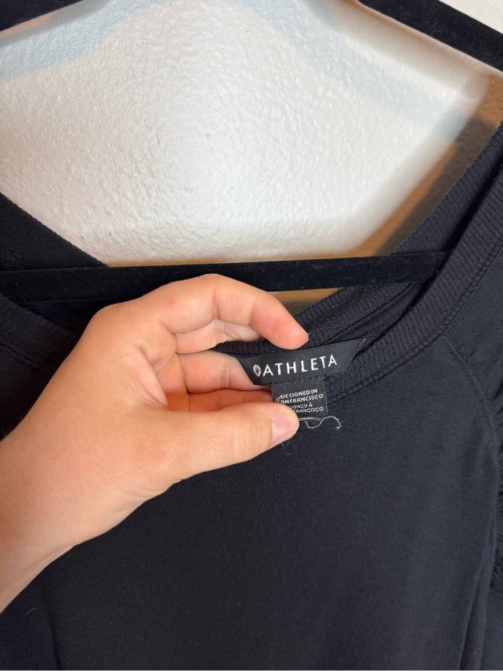 Athleta Mindset Pacific Sweatshirt Black Athleisure Long Sleeve Comfy - Picture 5 of 11
